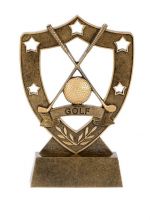 Resin Sculpture Golf Star Shield