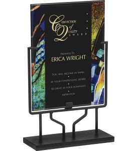 Abstract Acrylic Art Plaque and Stand