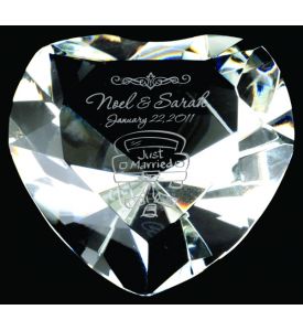 Heart Diamond Paperweight