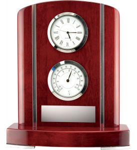 Kettelby Rosewood Weather Station Clock
