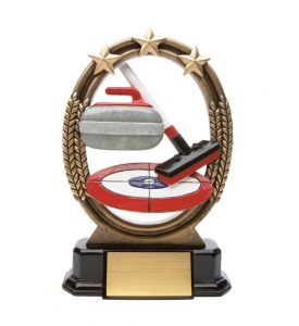 Resin Award Tri-Star Curling