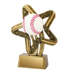 Resin Trophy Comet Baseball