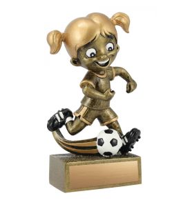 Resin Sculpture Stuff Girl&#039;s Soccer