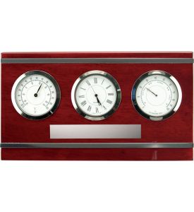 Ashford Rosewood Weather Station Clock