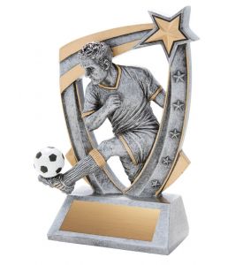 Resin Trophy 3-D Soccer M.