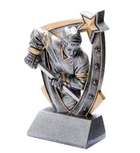 Resin Trophy 3-D Hockey M.