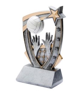 Resin Trophy 3-D Volleyball